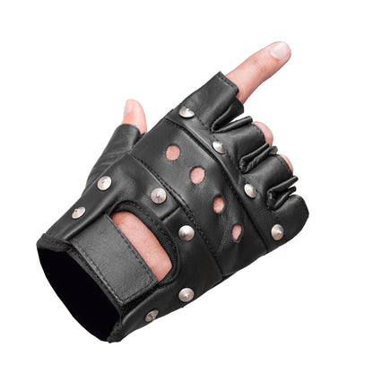 Road Rebel Fingerless Motorcycle Gloves