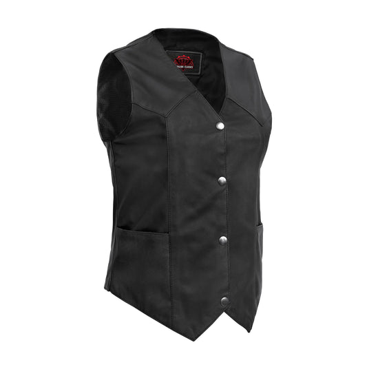 Women's Classic Plain Side Vest