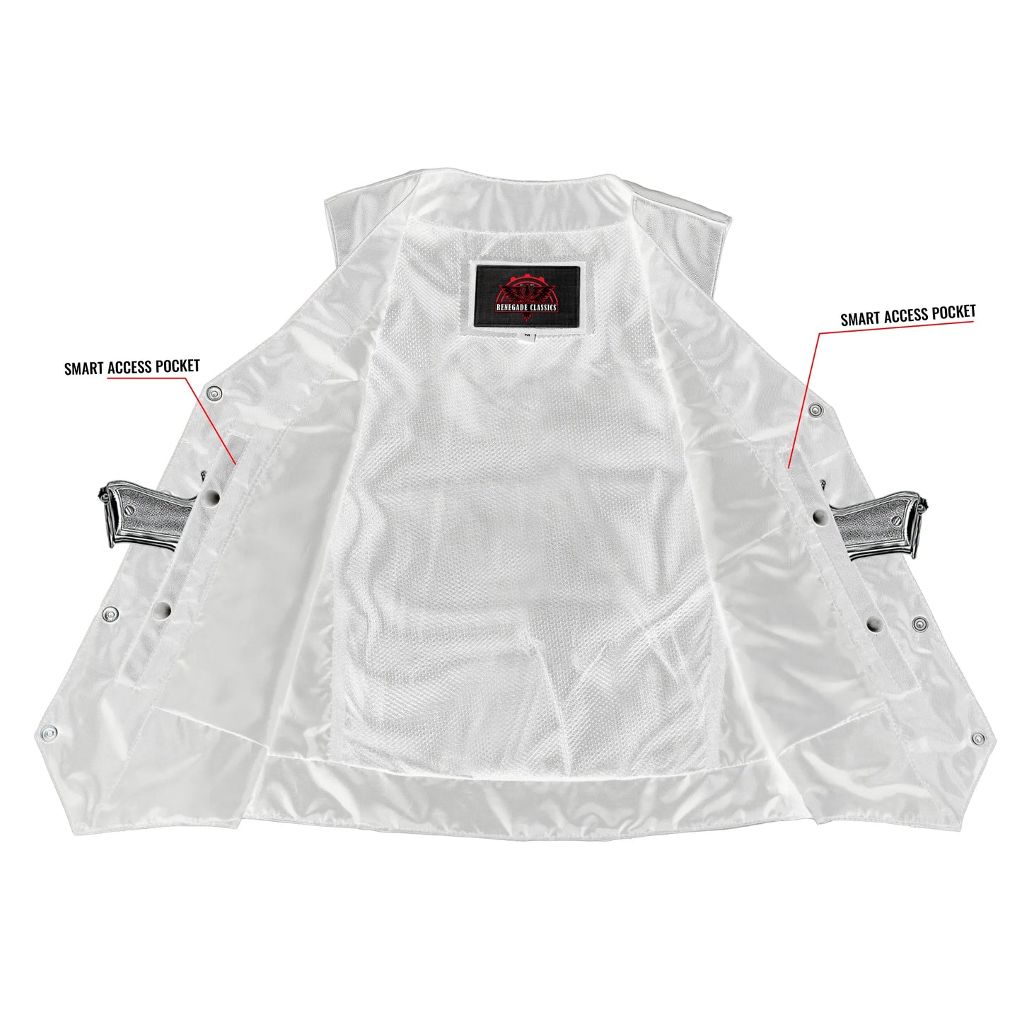 Women's Classic Plain Side Vest