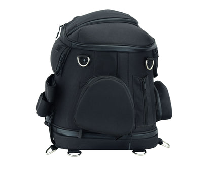 Renegade Classics Black Heavy Duty Textile Motorcycle Pet Carrier Si