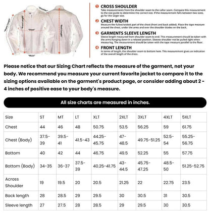 Men's Classic Plain Side M/C Jacket - TALL