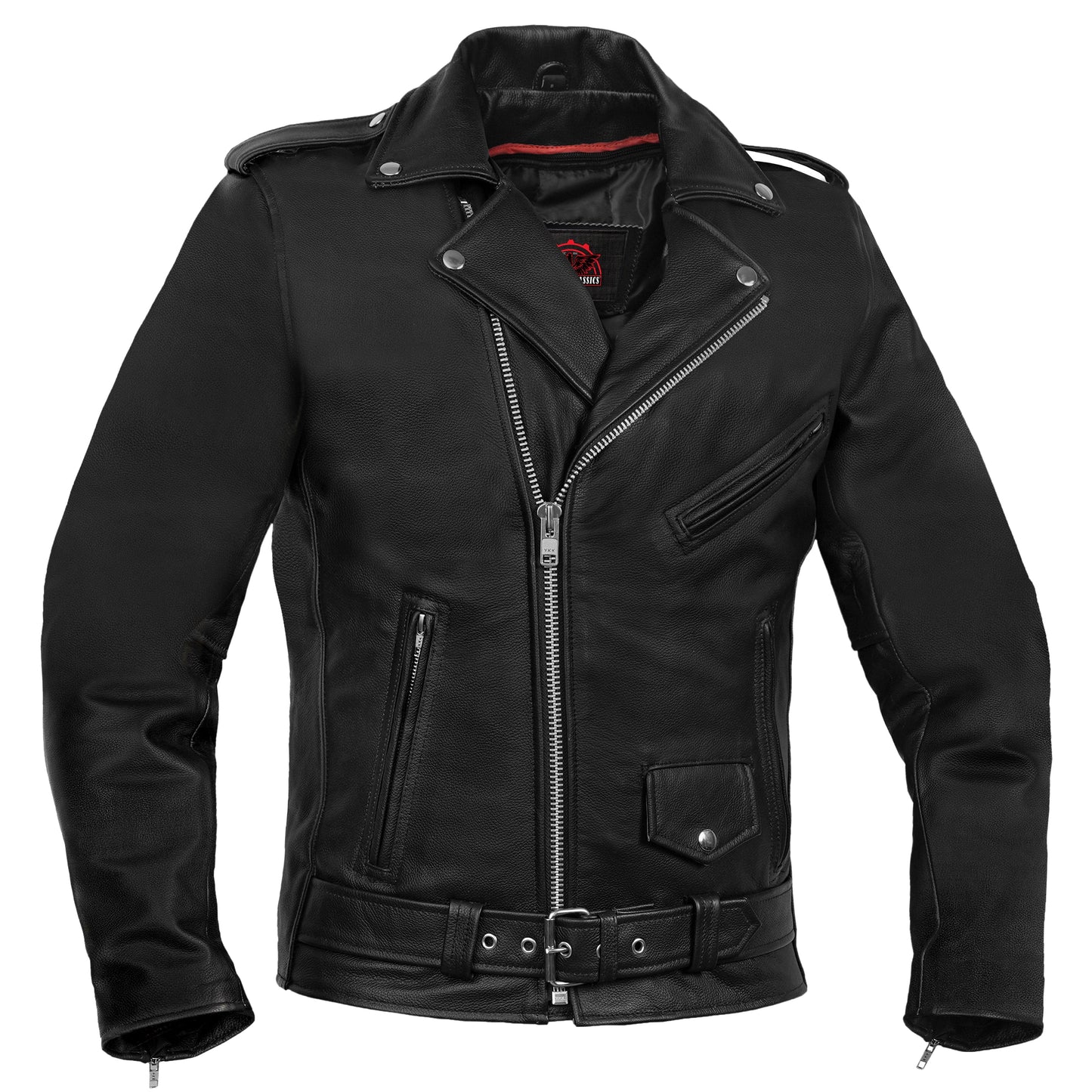 Men's Classic Plain Side M/C Jacket - TALL