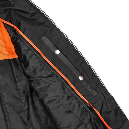 Men's Black Sporty Cruiser Jacket with Removable hood