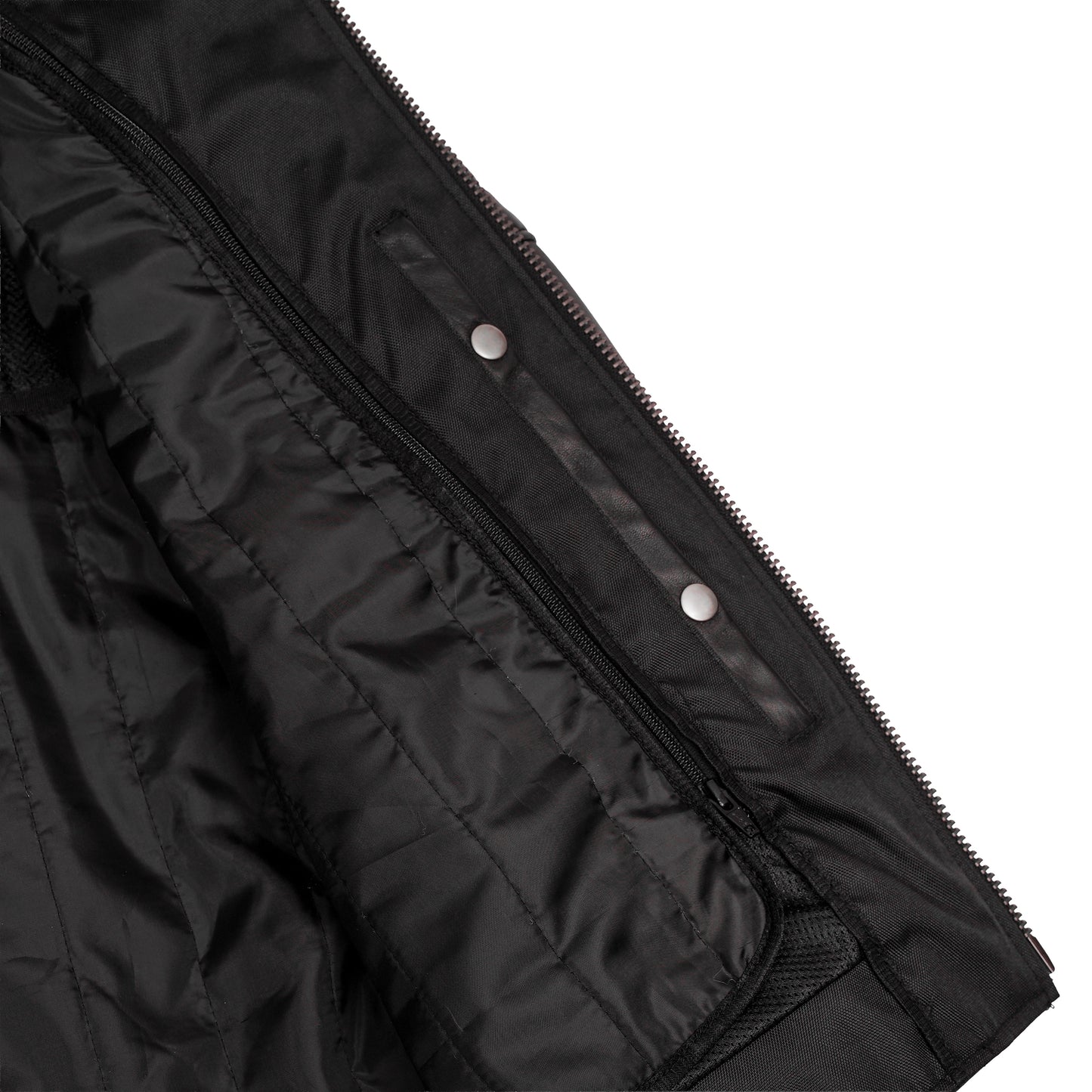 Men's Lightweight Drum Dyed Naked Lambskin Crossover Scooter - Black