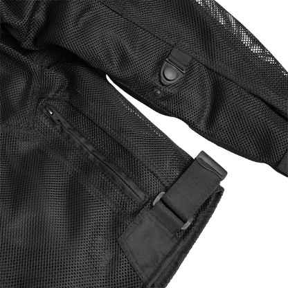 Mens Performance Mesh Motorcycle Jacket – Black