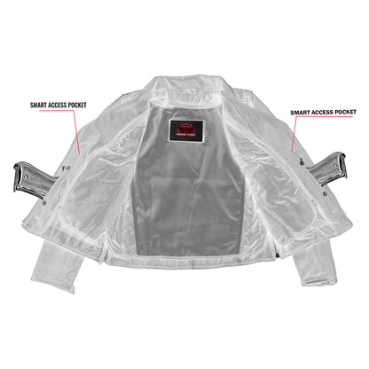 Women's Modern Longer Beltless Biker Jacket