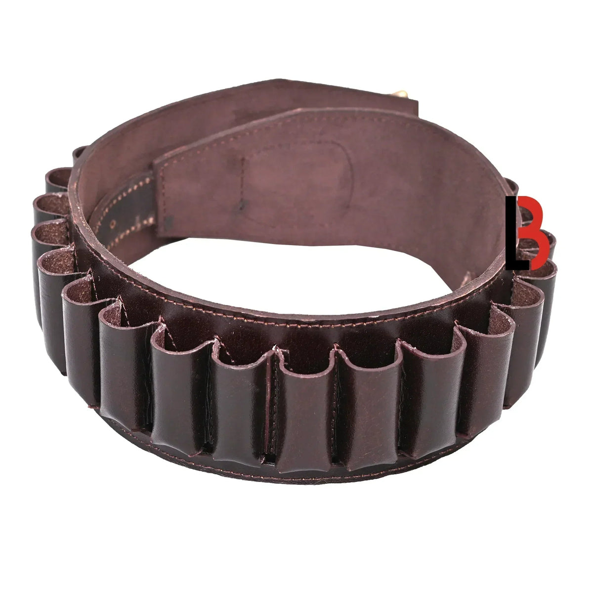 Cowhide Leather Shotshell Bandolier Belt 20-Shell Ammunition Carrier | Hunting Shell Holder