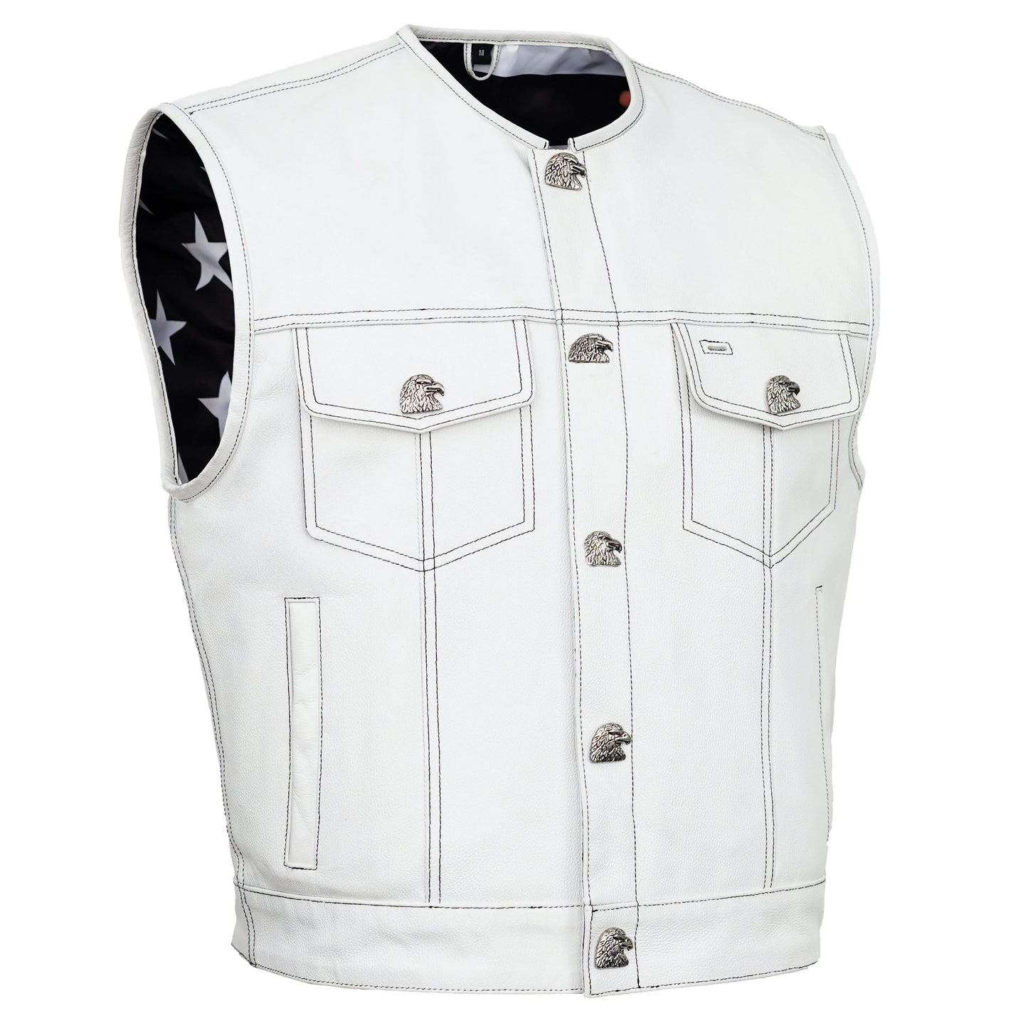 Glory Ride - Lowcut Men's Motorcycle Leather Vest
