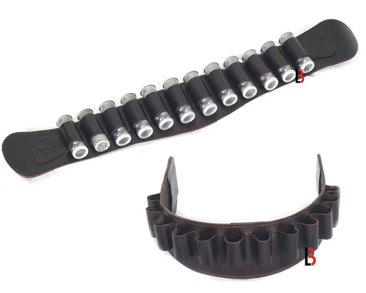 Cowhide Leather Shotgun Shotshell Reload Holder Belt Loop | 12 Gauge Ammunition Carrier