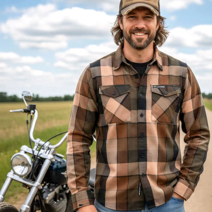 Hot Leathers FLM2013 Men's 'Sidewinder' Flannel Long Sleeve Shirt