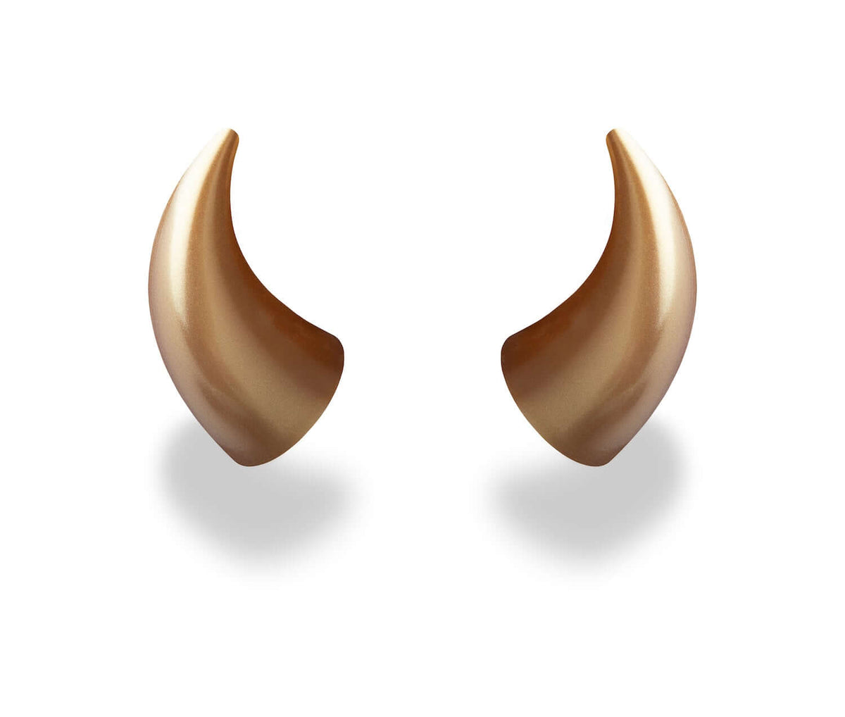 MagNeatOhz: Large Gold Devil Horns for Helmet
