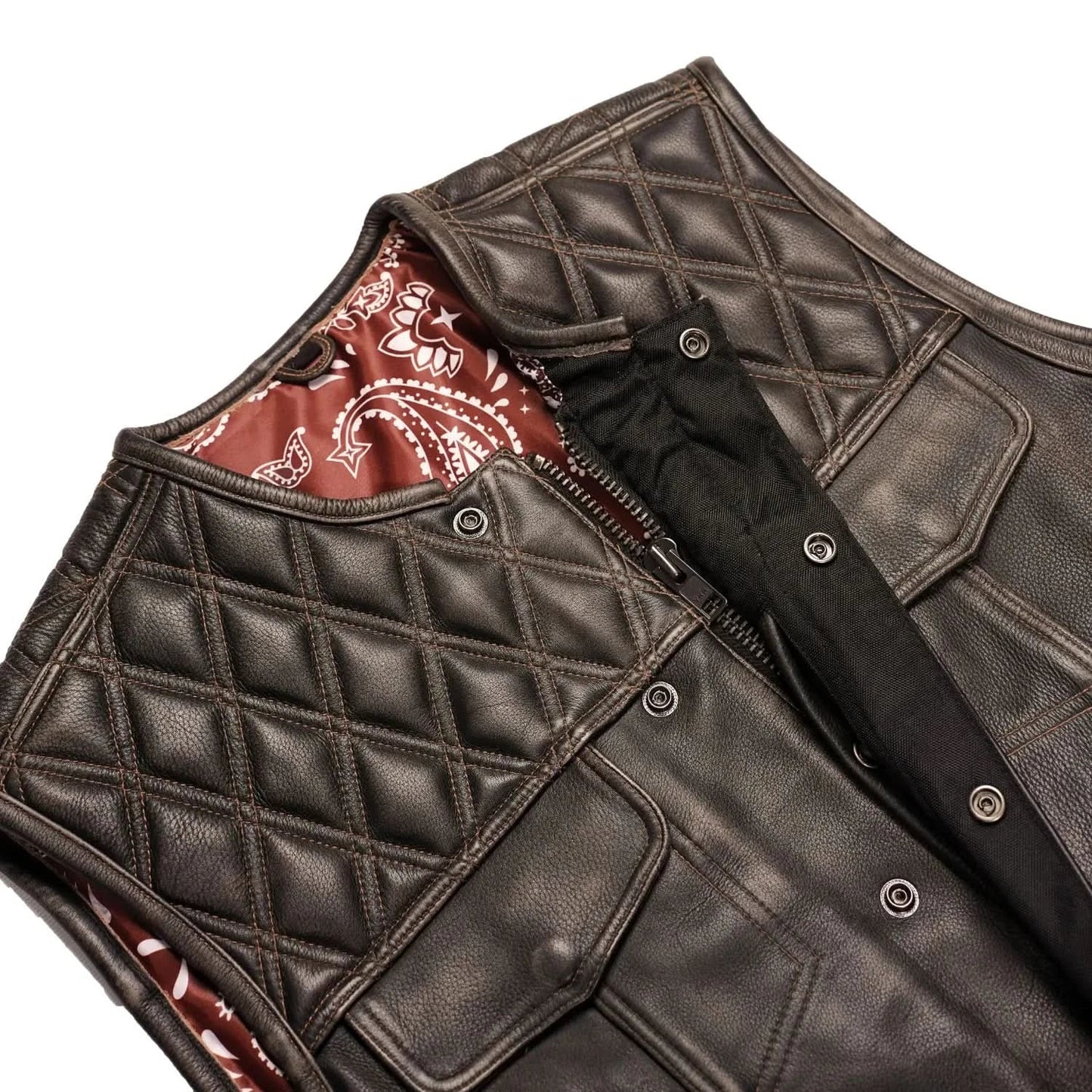 Liberty Knight - Lowcut Blaze Lowside Men's Leather Vest