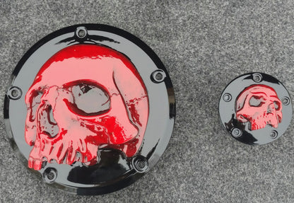 Harley Davidson point covers of twisted red skull