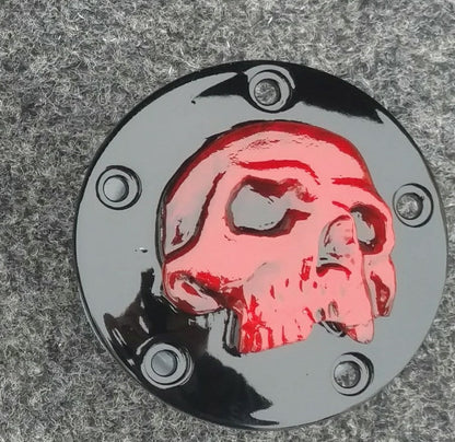 Harley Davidson point covers of twisted red skull