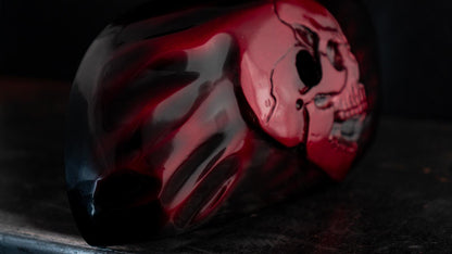 Harley Screaming skull pushing though air cleaner