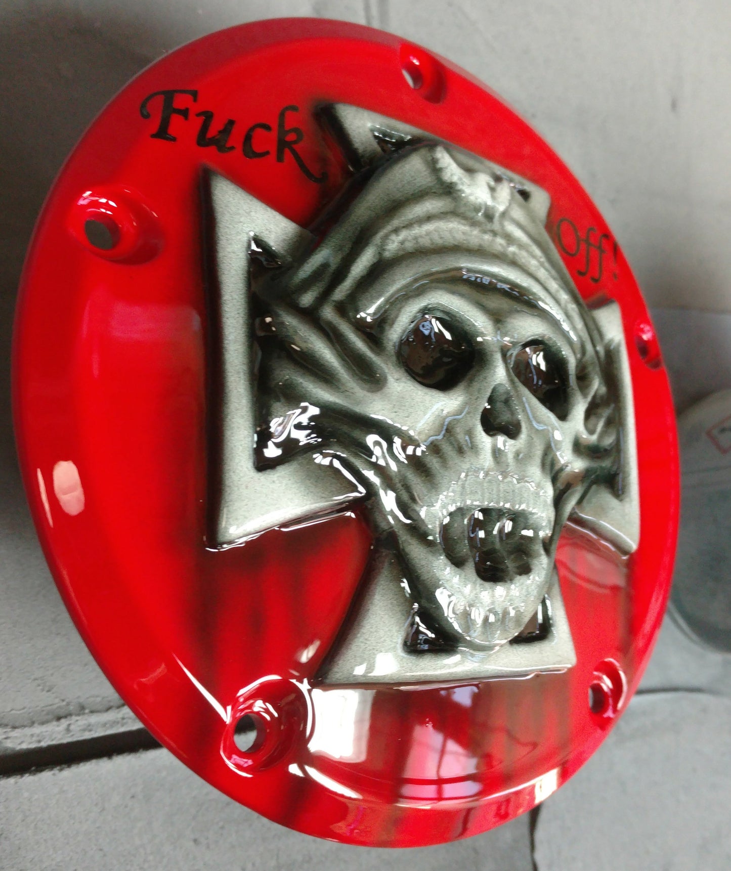 Harley Maltese Iron Cross Soldier Derby  Cover