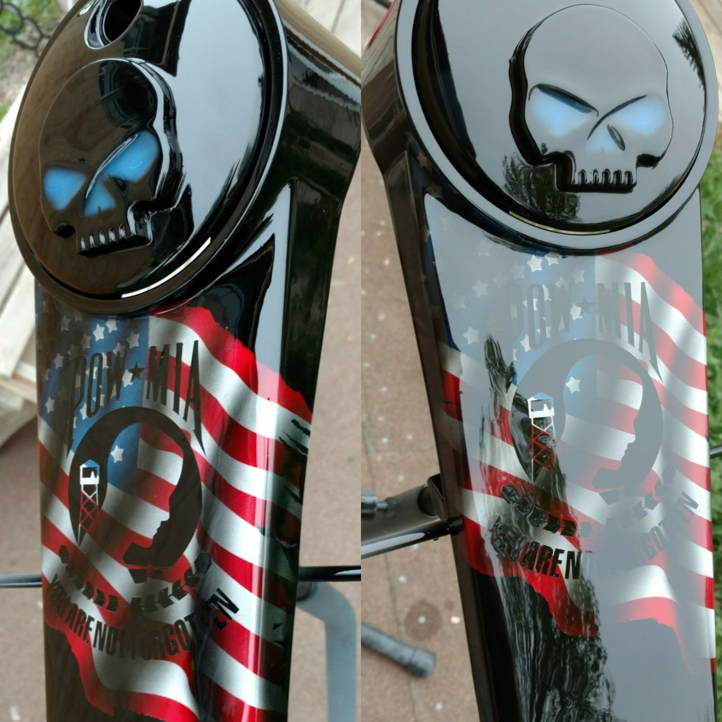 Harley Full color POW MIA tribute console
