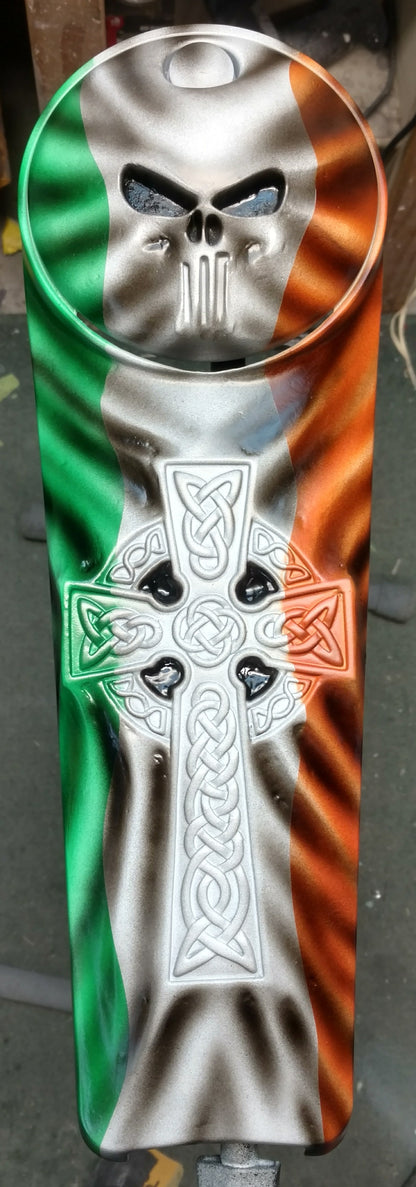 Harley Davidson touring console irish-themed with knotted cross