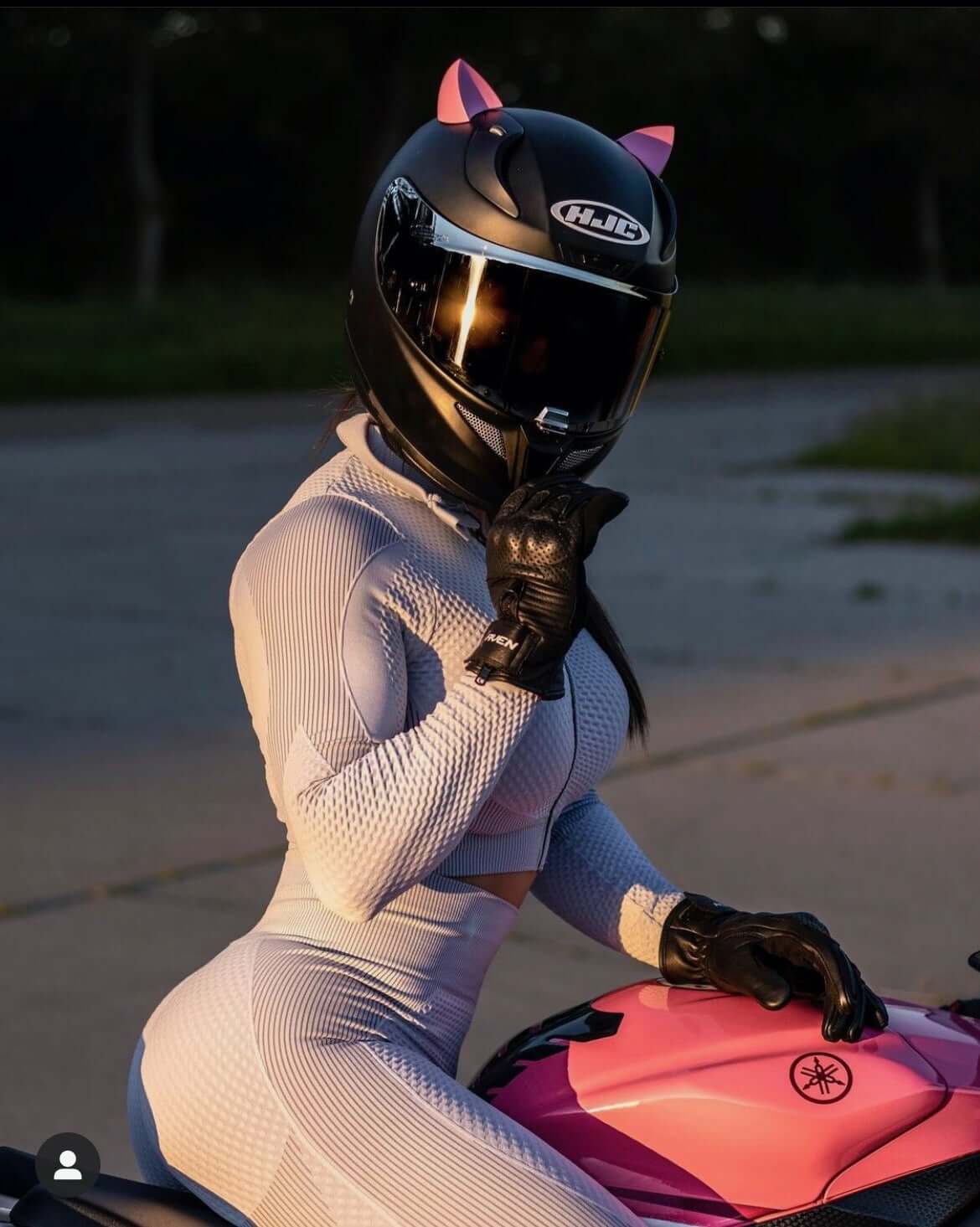 MagNeatOhz: Cat Ears for Helmet Pink