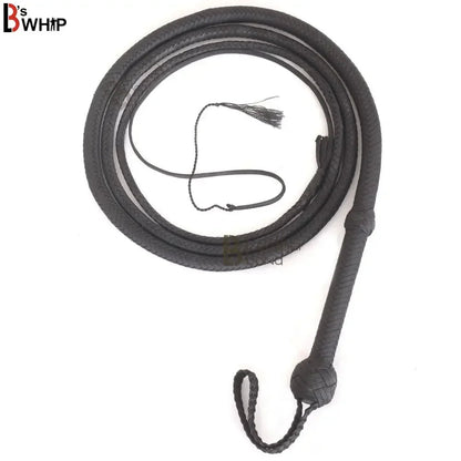 Black Indiana Jones Style Bullwhip | 6 to 12 Feet | 12 Strands Para Cord Nylon | Whips for Sale – Leather Bond