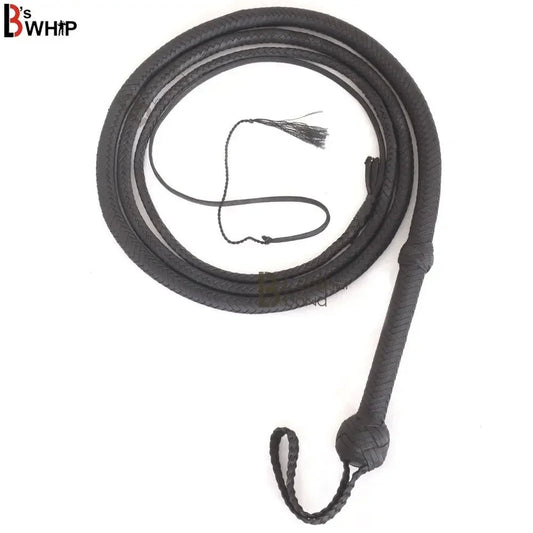 Black Indiana Jones Style Bullwhip | 6 to 12 Feet | 12 Strands Para Cord Nylon | Whips for Sale – Leather Bond