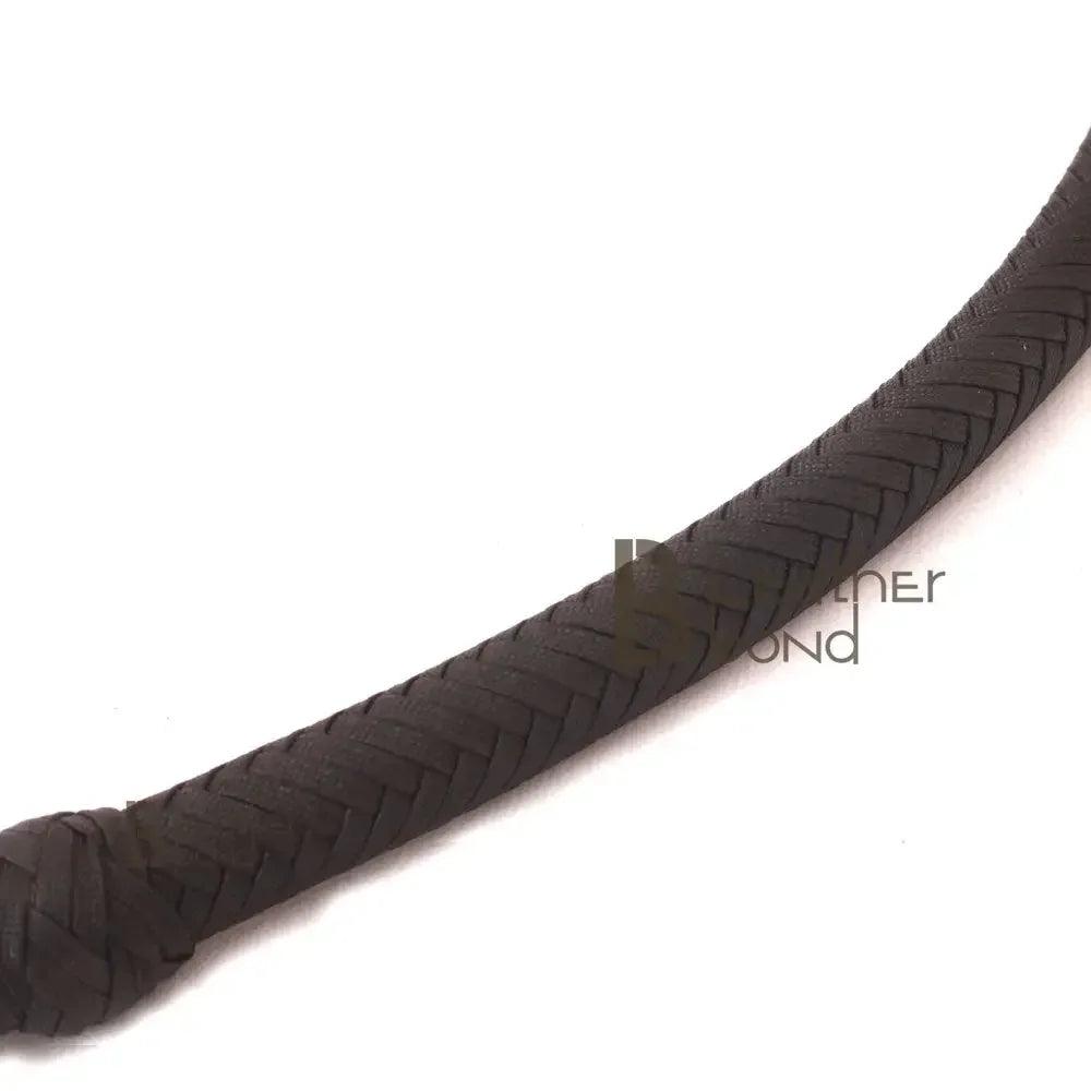 Paracord Bullwhip — 12-Strand, Black, 6–12 ft