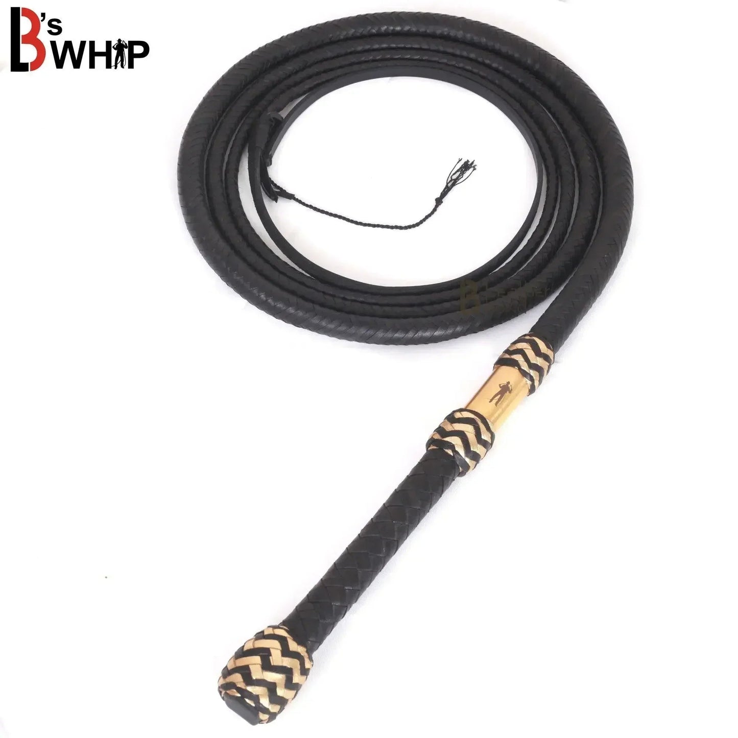 Bull Whip for Sale | 6 to 16 Feet | 16 Strands Black Kangaroo Hide Leather | Equestrian Bullwhip – Leather Bond