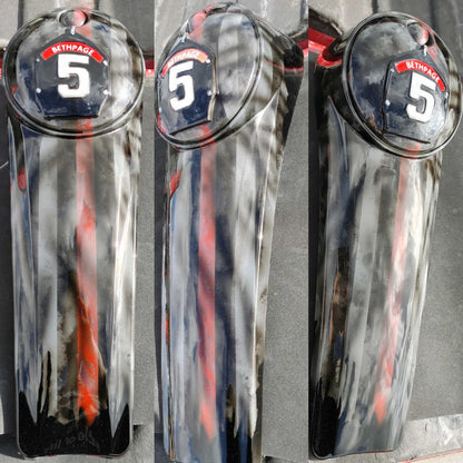 Harley firefighter themes American flag console