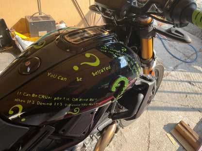Indian tank cover shrouds Riddler theme