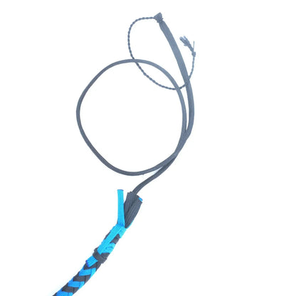 Whip 6, 8, 10, 12, 14 & 16 Feet 16 Strands Bullwhip Para Cord Nylon Bull Whip with Leather Plaited Bellies
