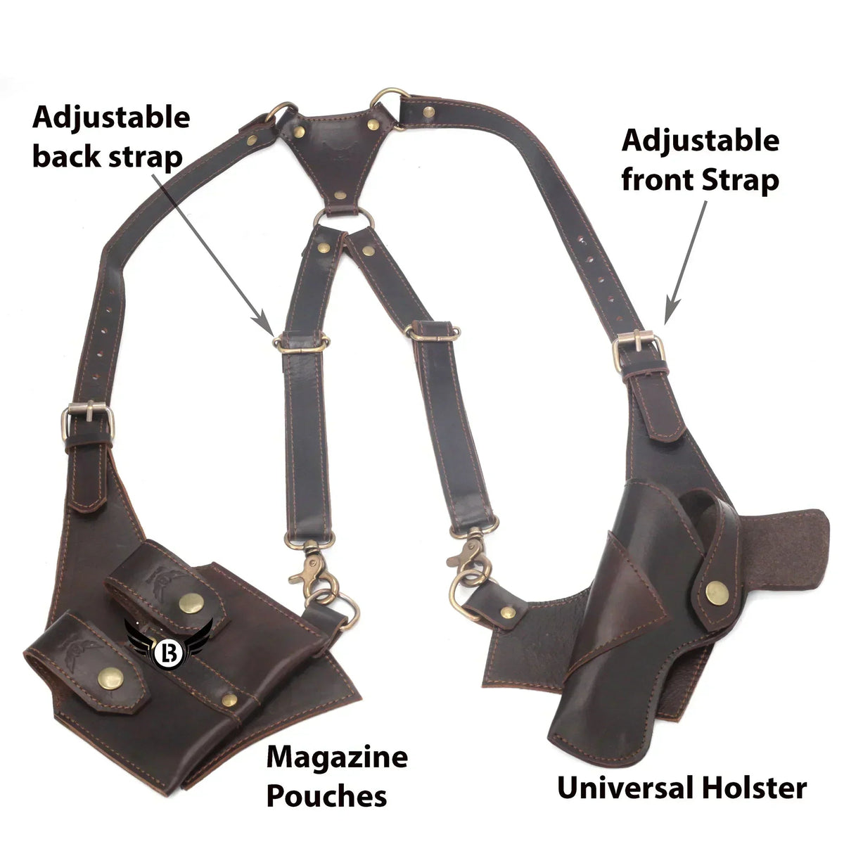 Cowhide Leather Vertical Best Concealed Carry Holster Right & Left Handed | Universal Size