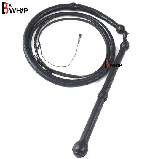 Black Stockwhip for Sale | 4 to 12 Feet | 16 Plaits Kangaroo Hide Leather | Australian Stock Whip – Leather Bond