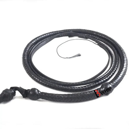 Black Stockwhip for Sale | 4 to 12 Feet | 16 Plaits Kangaroo Hide Leather | Australian Stock Whip – Leather Bond