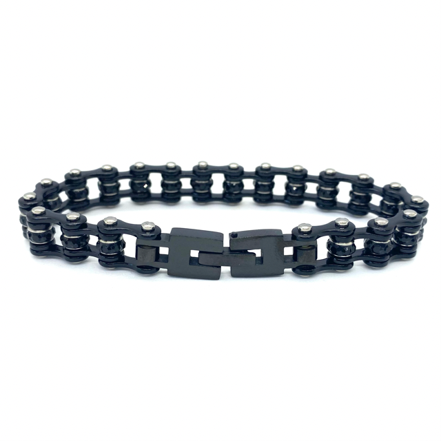 SK2802  Mini Size Black with black crystal center -