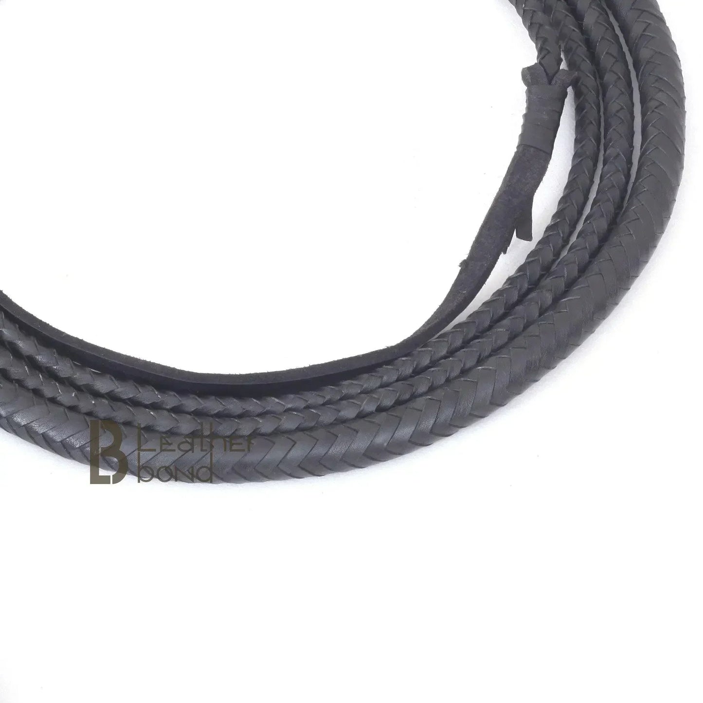 Black Indiana Jones Bull Whip | 6 to 16 Feet | 16 Strands Kangaroo Hide | Leather Belly and Bolster – Leather Bond