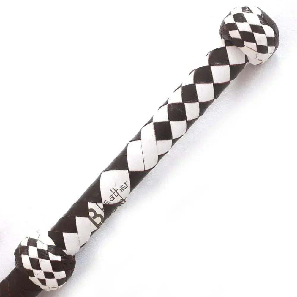 Cowhide Bullwhip — 8-Plait, Dark Brown, 4 ft