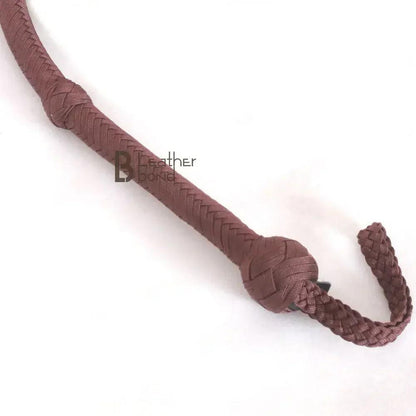 Paracord Bullwhip — 12-Strand, Dark Brown, 6–16 ft