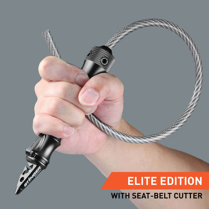 Stinger Whip Car Emergency Tool (Elite Edition, Black)