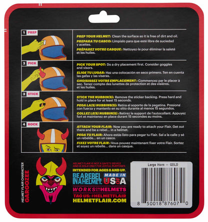 MagNeatOhz: Large White Devil Horns for Helmet