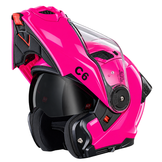 Daytona C6 Modular Helmet - Hi-Gloss Pink (D.O.T. & ECE 22.06)