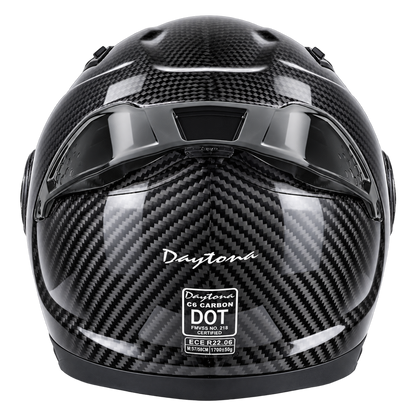 D.O.T. & ECE Daytona C6 PRO- Grey Carbon Fiber