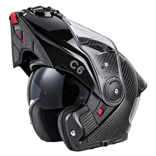 Daytona C6 Carbon Fiber Modular Helmet - Grey (D.O.T. & ECE 22.06)