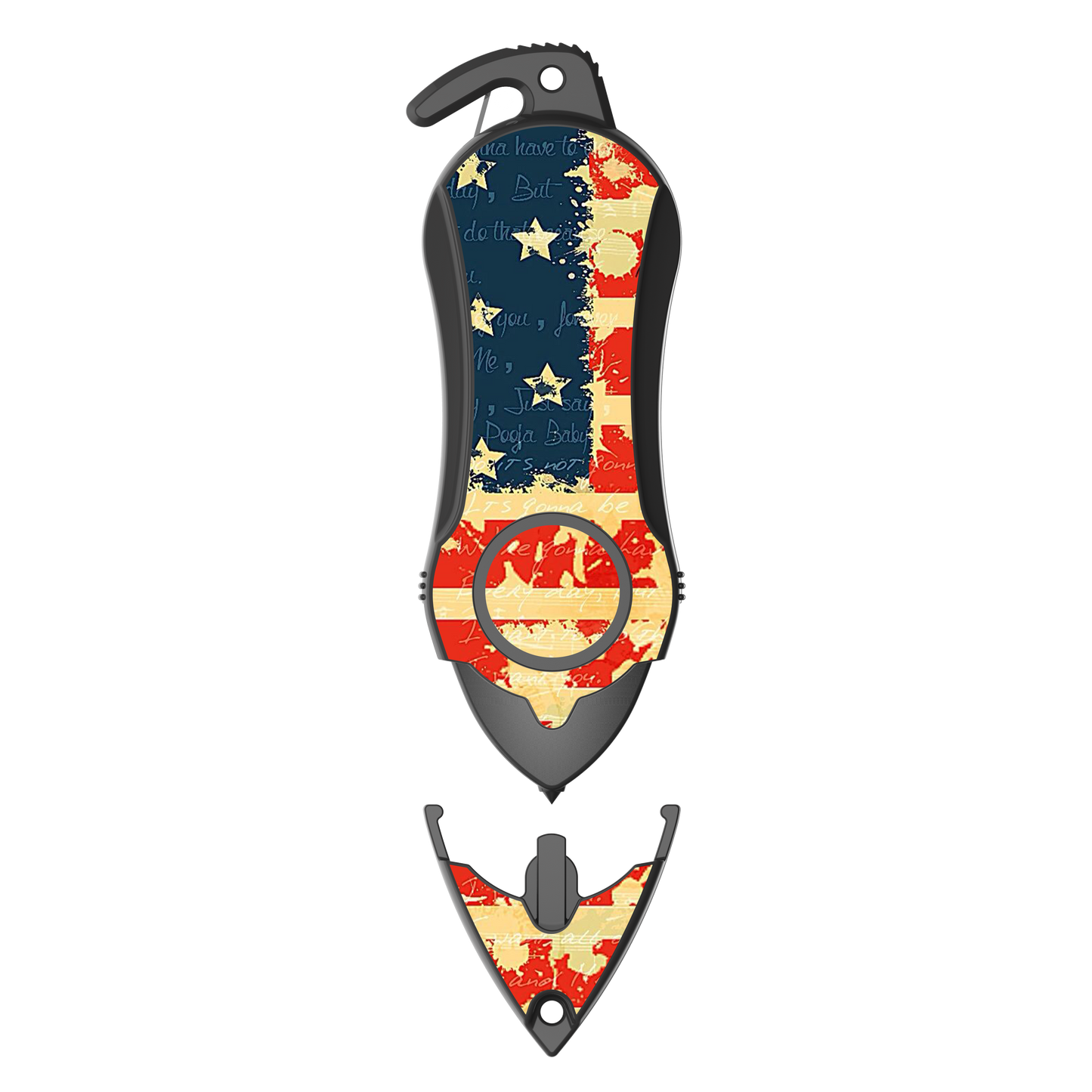 Personal Alarm Keychain Safety Emergency Tool  (USA Flag)