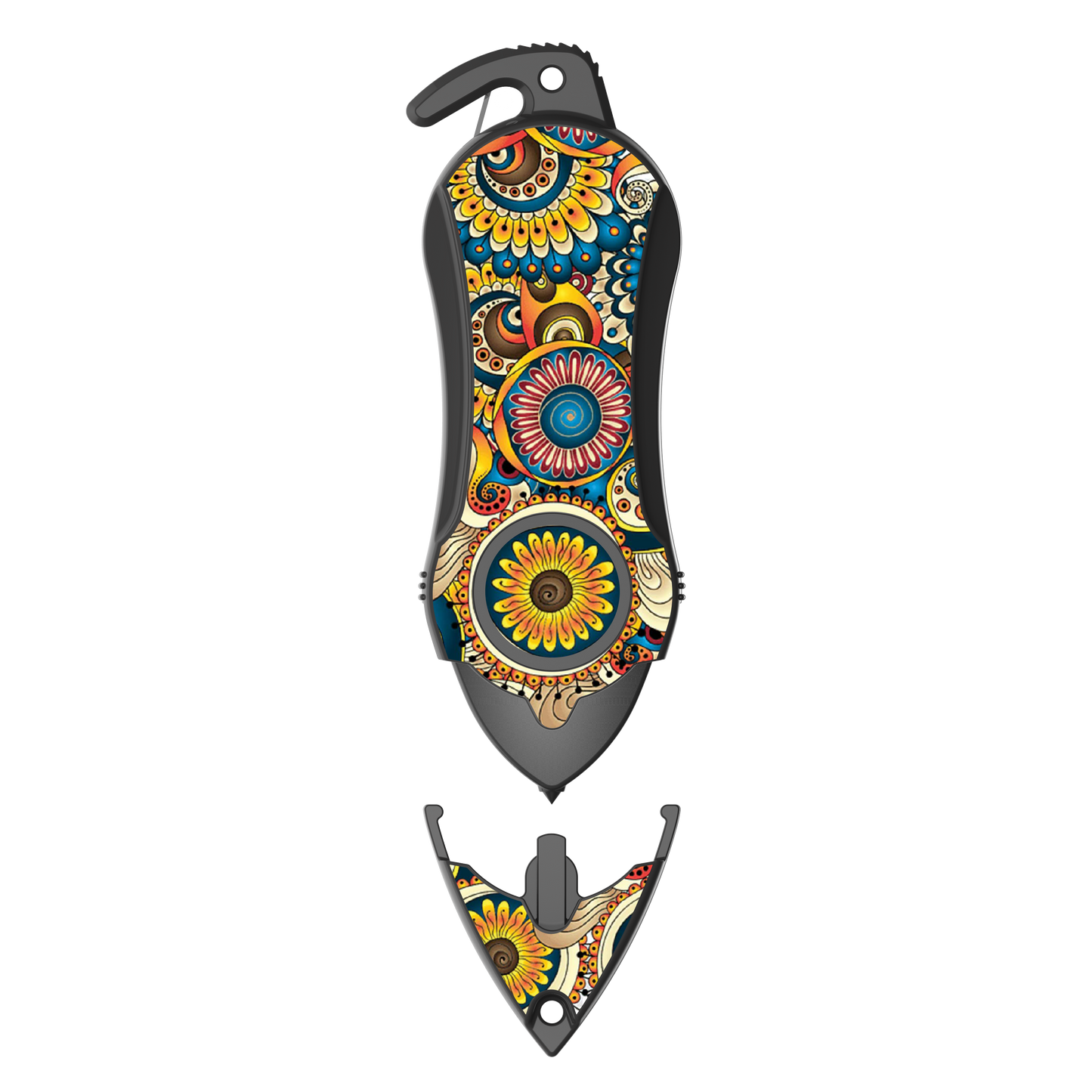 Personal Alarm Keychain Safety Emergency Tool (Mandala)