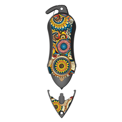 Personal Alarm Keychain Safety Emergency Tool (Mandala)