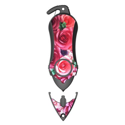 Personal Alarm Keychain Safety Emergency Tool (Pink Rose)