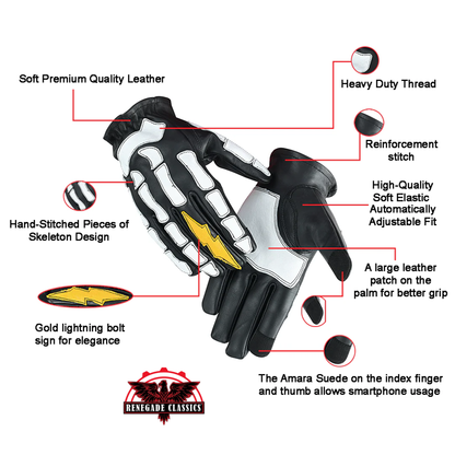 Men's Devil Hands Leather Gloves - Renegade Classics
