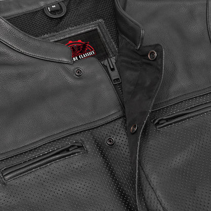 Gravel Ghost™ Lowcut Men’s Leather Motorcycle Vest