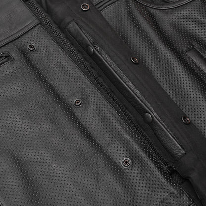 Gravel Ghost™ Lowcut Men’s Leather Motorcycle Vest