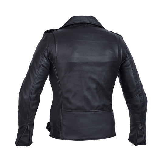 Moonlight Women's Navy Blue Fashion Leather Jacket